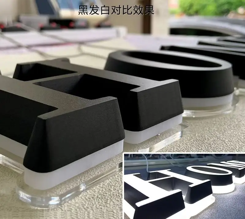 product signboard acrylic shopping center customized 3d luminous characters stereo advertising sign backlight-2