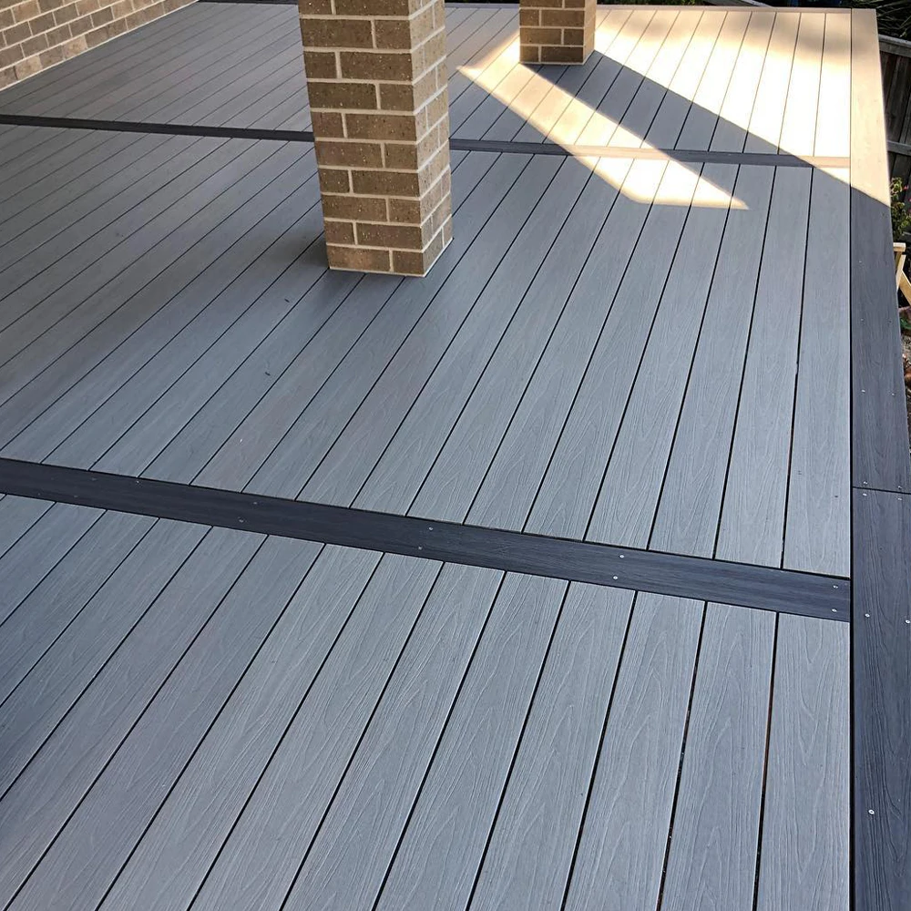 Foju Wpc 3d Embossed Composite Decking Wood Floor Cappled Decking Double Surface Floor For