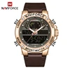 NAVIFORCE 9164 Luxury 2019 Mens Watch Sport LED Digital Quartz Watches Military Leather Waterproof Clock Men Relogio Masculino