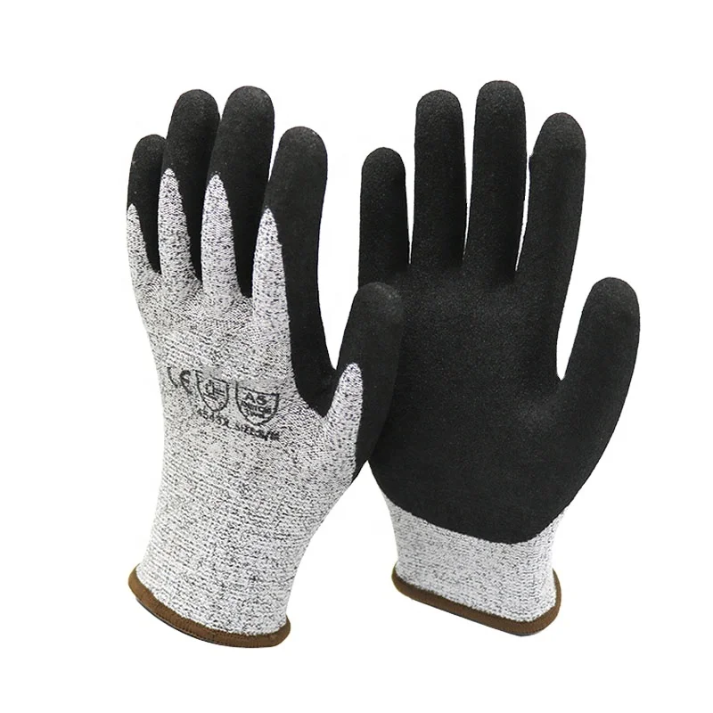 Great Grip En388 4544 Hppe Cut Resistant Level 5 Work Safety Gloves