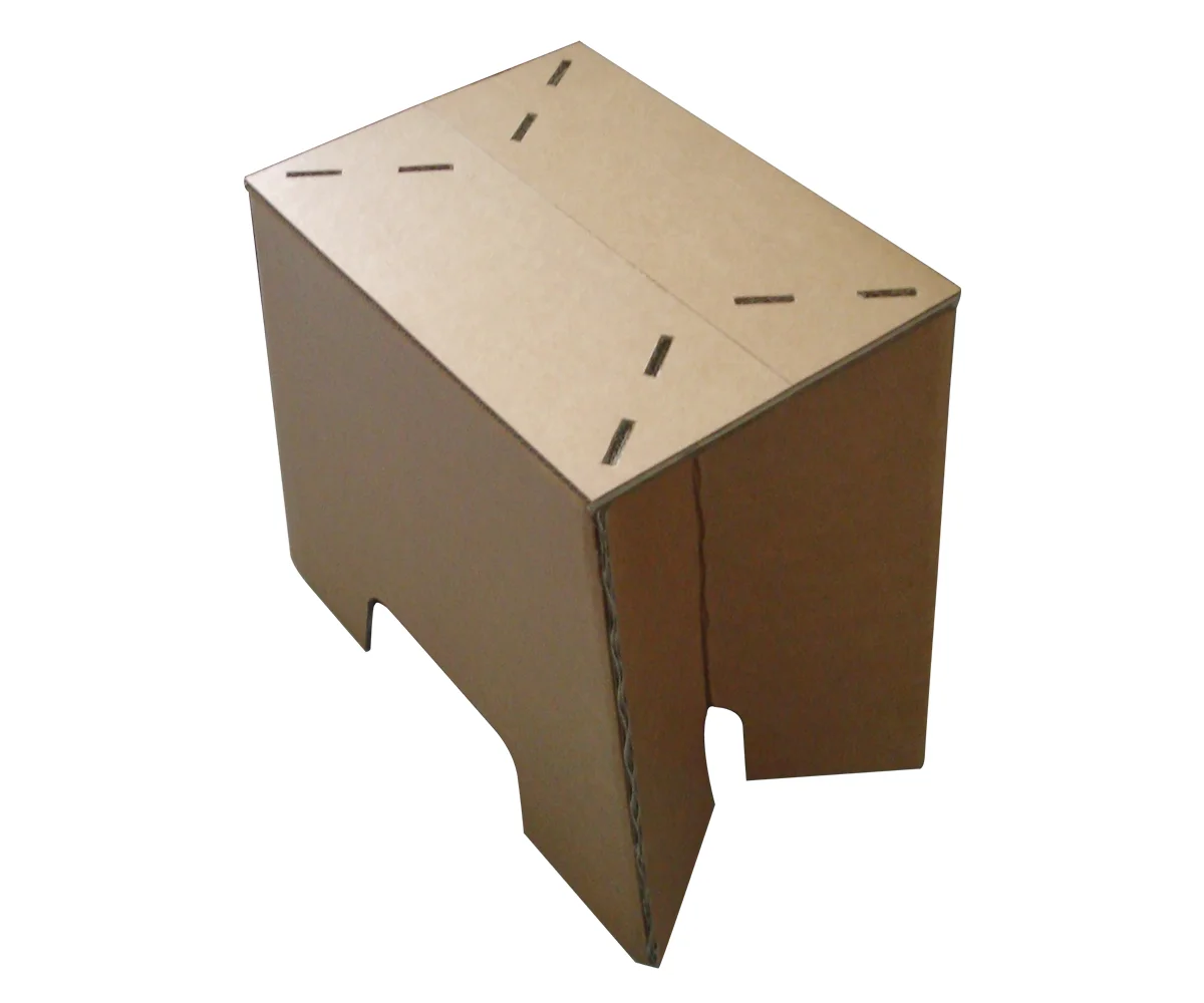 Custom Folding Cardboard Furniture Corrugated Chairs Tables For