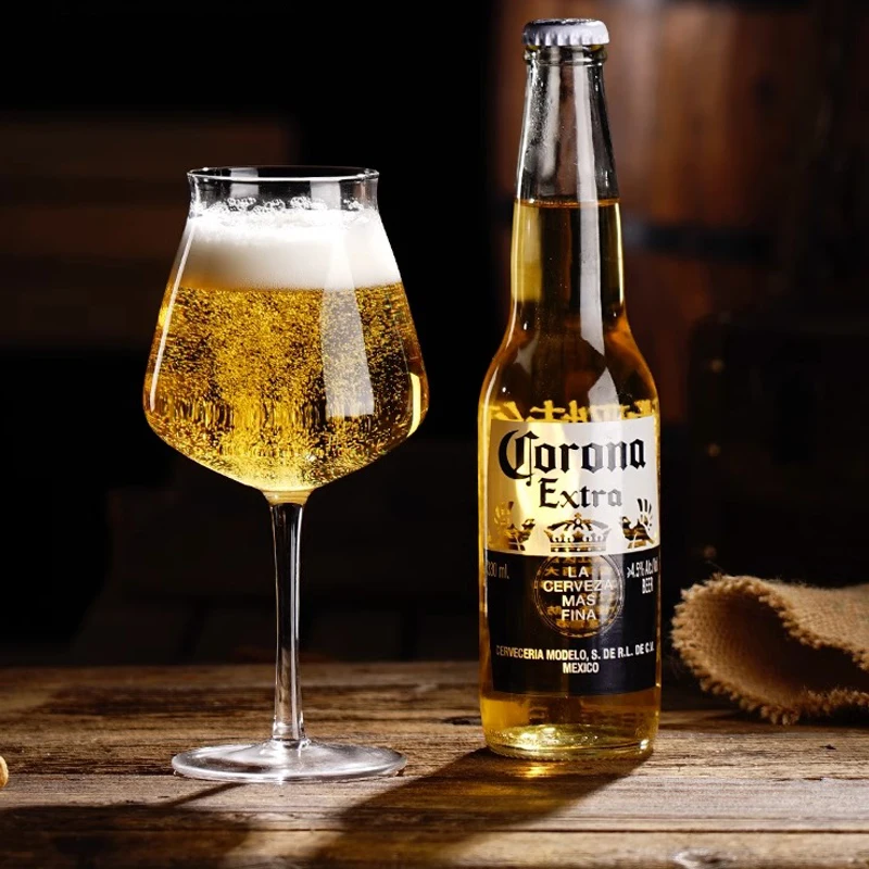 Wholesale High Quality Glass Blown Beer Glasses Customized Logo Beer