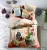 Autumnal 100% cotton fabric 6pcs bedding set 3d