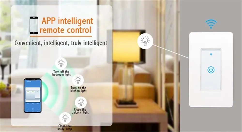 2GANG US Zigbee Switch/Smart Wireless Light Switch Zigbee Touch Switch Compatible with Alexa/GoogleHome/IFTTT - ANKUX.COM