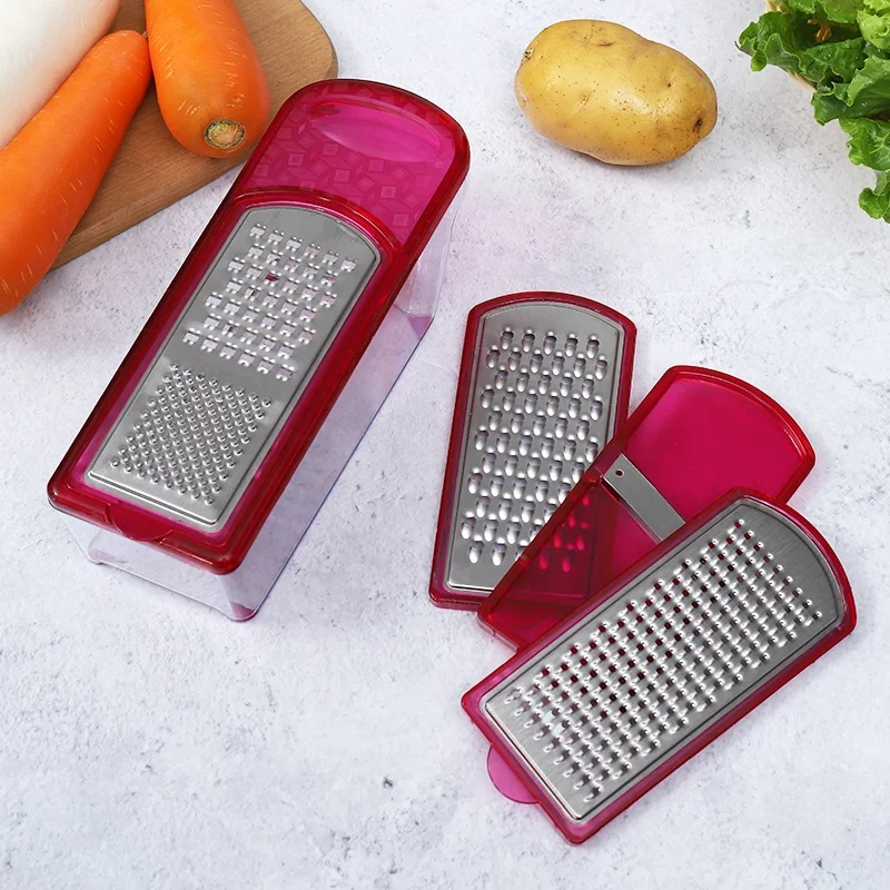 
Multi Grater With Stainless Steel for Cheese , Vegetable, Ginger Set with Storage Box 