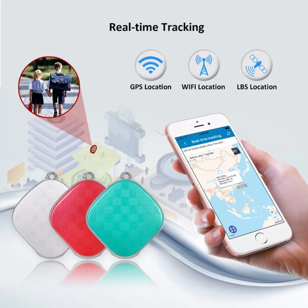 A9 Mini Gps Portátil Para Crianças,Dispositivo De Rastreamento,Colar ...