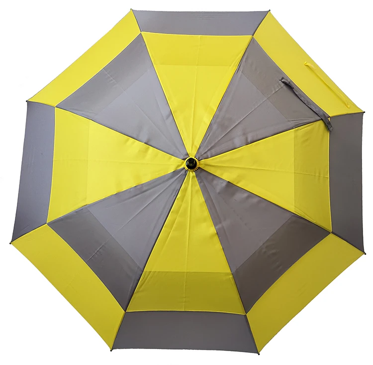 High Quality Anti Wind Umbrella Vent Top 30 Double Ribs Golf Umbrella
