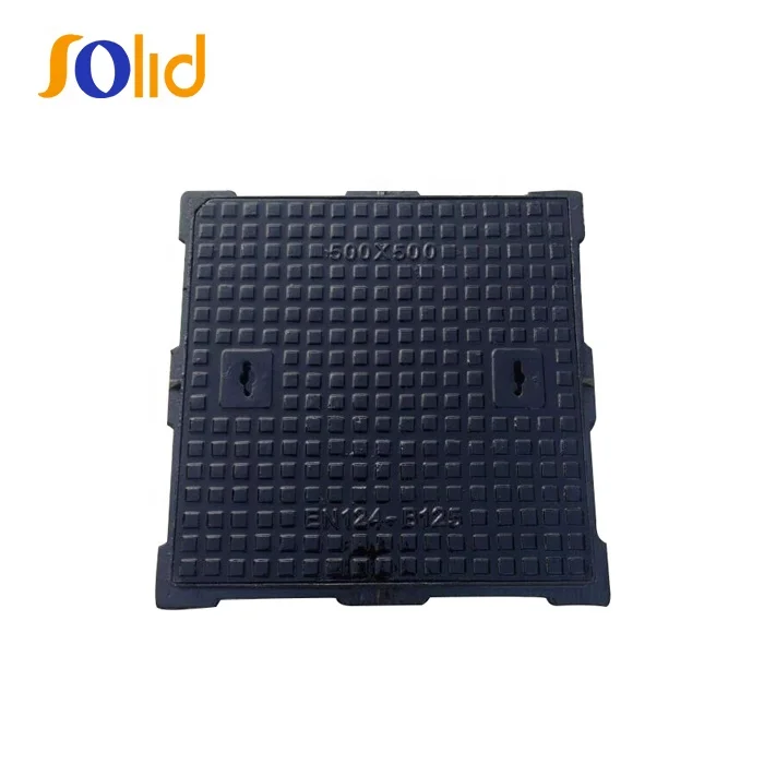 EN124 B125 double seal ductile iron manhole cover lock