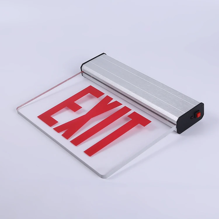 Aluminum housing UL listed High quality Edge Lit led exit sign