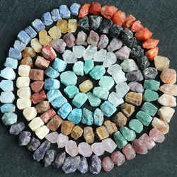 100g 100% Crystal Agate Jade Raw Gravel Loose Natural Gemstones 7 Chakra Energy Healing Stones DIY Raw Stone Wholesale 100g/bag