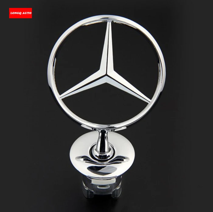 A 2218800086 Genuine Silver Hood Star Logo Emblem For Mercedes