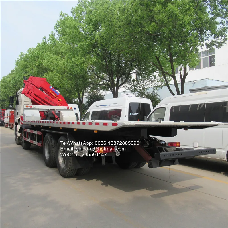 Shacman 12wheeler 15ton Winch 9.5m Slide Platform Hydraulic Tow Truck