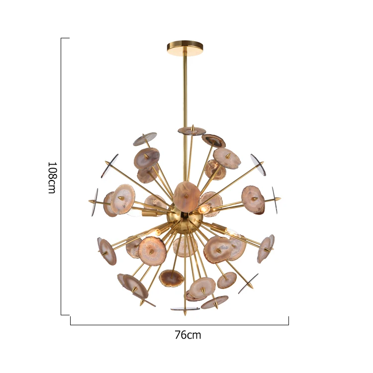 natural agte chandelier modern