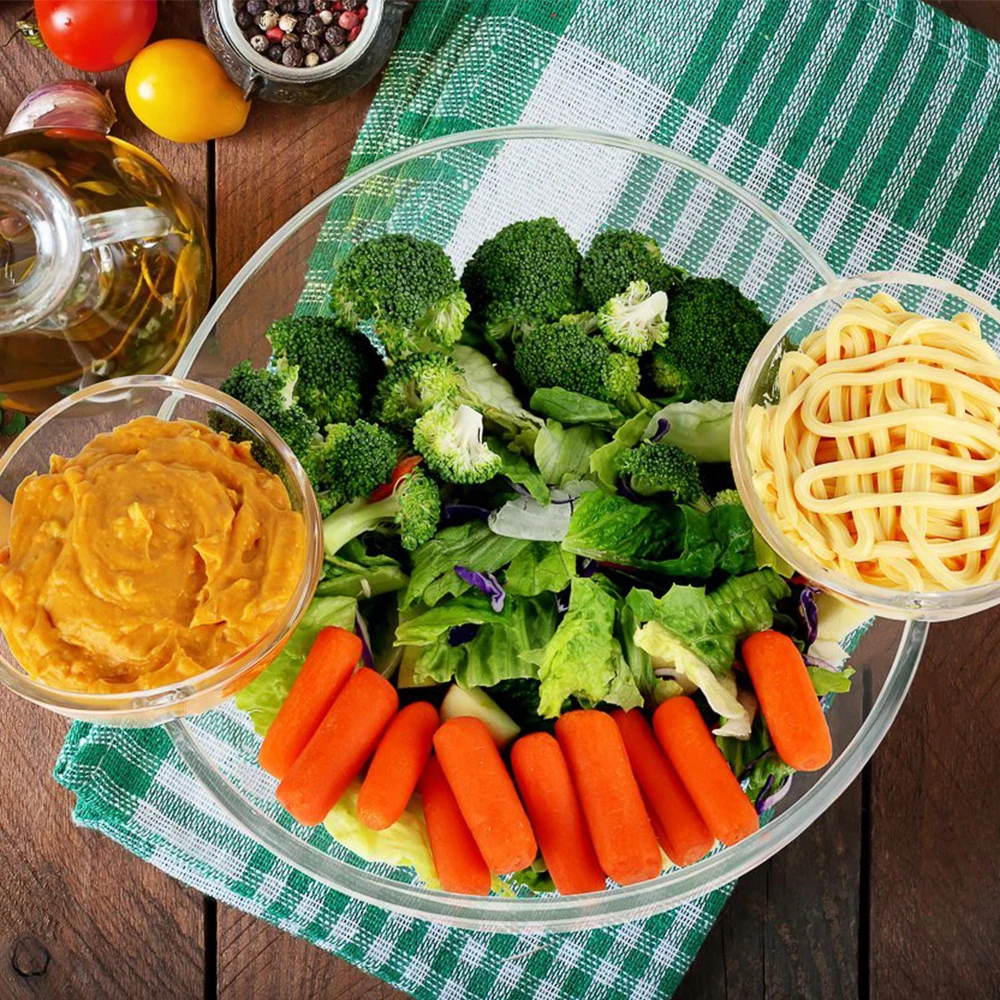 Acrylic Clear 3pcs Chip And Dip Serving Bowl Set Snack Bowl Buy Chip