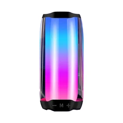 High Quality LED Light Full Screen Rhythmic Colorful Lighting Luminous Portable Wireless Bluetooth Speaker