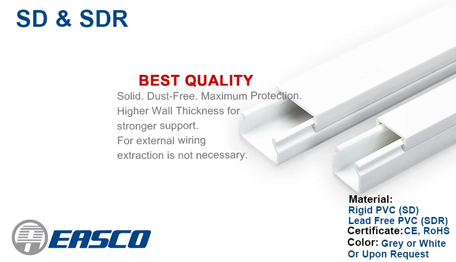 Easco Storage Solid Pvc Cable Trunking Hs Code Buy Cable Trunking,Pvc