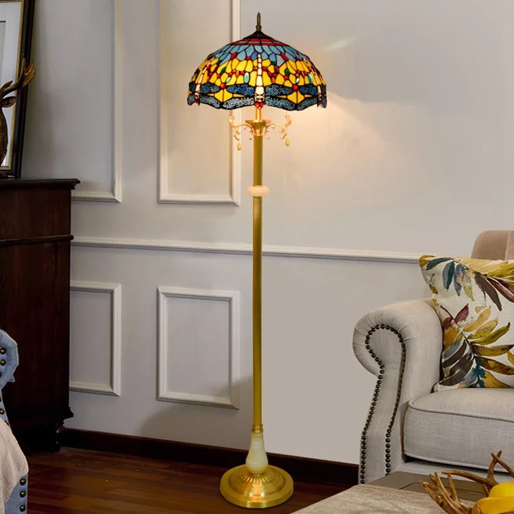 Free Shipping Yellow Dragonfly Jade Brass Living Room Floor Lamp Stained Glass Standing Lamp Buy Free Shipping Yellow Dragonfly Jade Brass Living Room Floor Lamp Stained Glass Standing Lamp Floor Lamp Product On