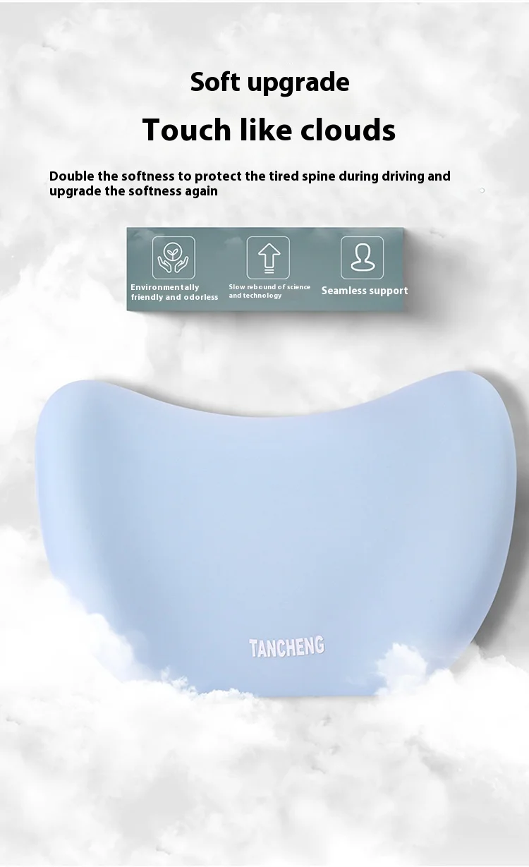 Car Headrest Neck Pillow Summer Driving Airline Grade Neck Cushion Leather Material for Car and Aviations Seat factory