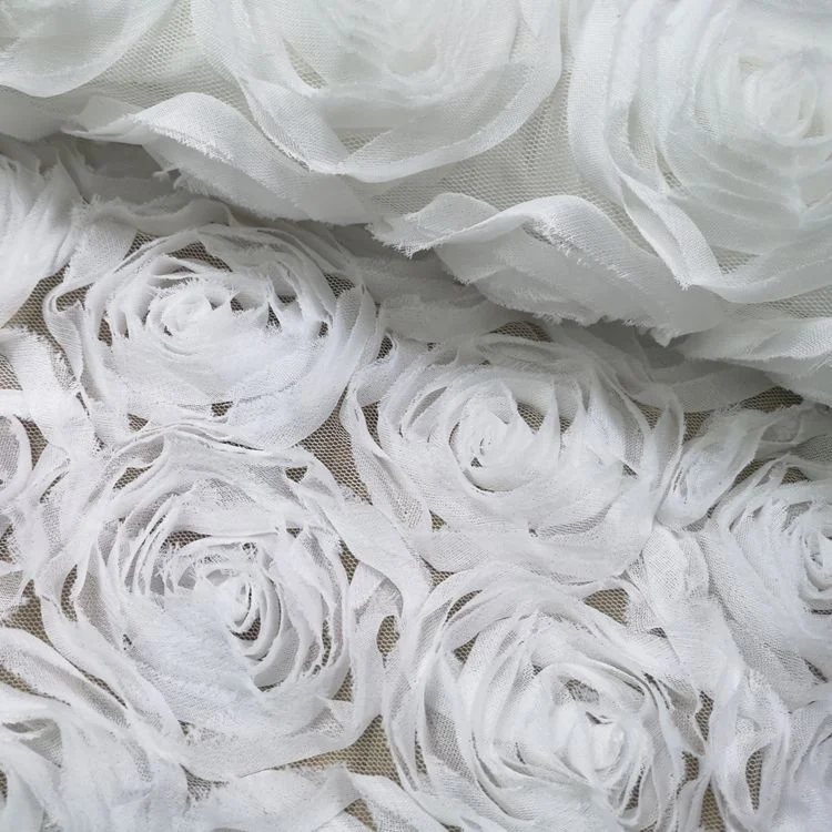 chiffon rosette fabric