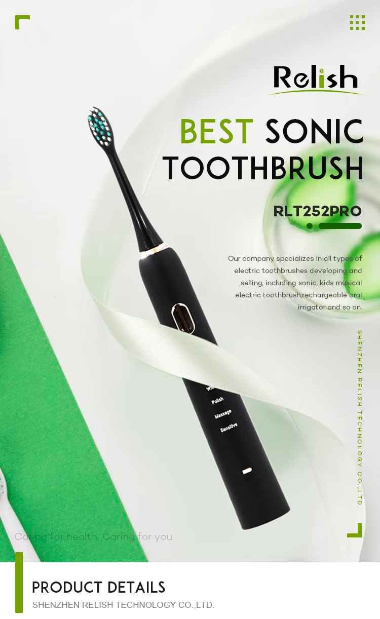 Replaceable brush head RLT252Pro Sonic Electric Toothbrush support Customized servise