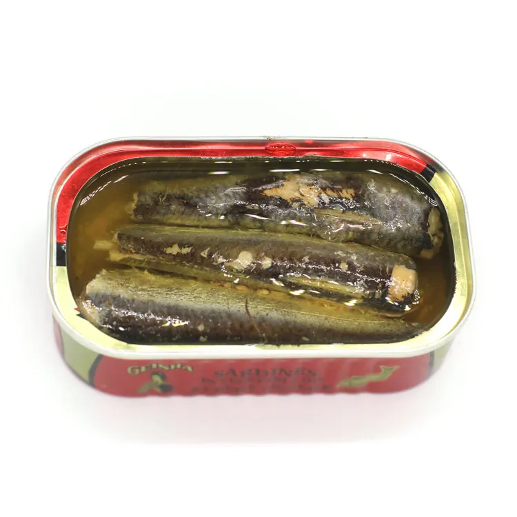 Chinese Best Manufacture Kosher Canned Tin Sardine In Brine Price 125g Canned Sardine Fish