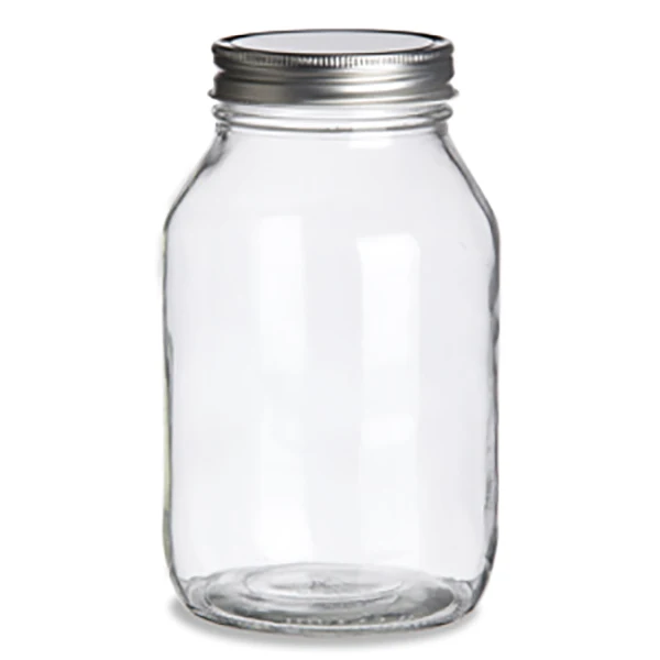 4 Oz 8oz 12 Oz 16 Oz 32 Oz 300ml Glass Mason Jar With Metal Lid/ Wide ...