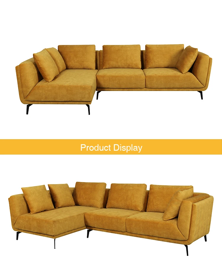 Factory wholesale lounge suite sectional and corner sofa seating unit with chaise