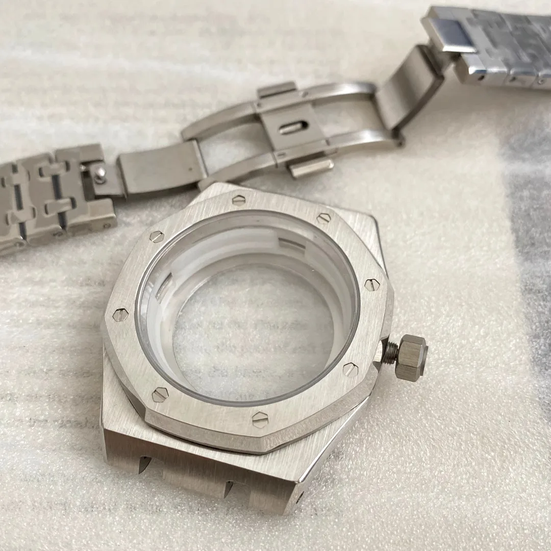 Nh35 Square Case 41mm NH35/NH36 Watch Case - Stainless Steel Bracelet