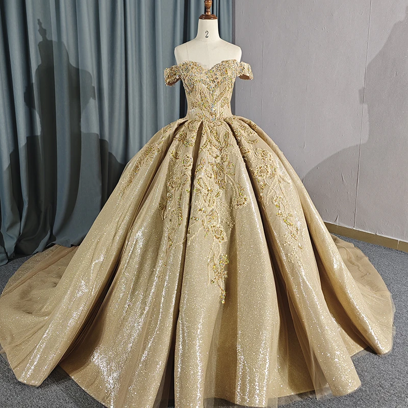 gold princess dress prom Prom Dress