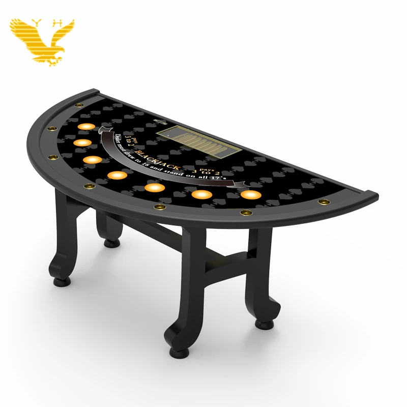 Yh High Quality Casino Blackjack Poker Table Luxury Standard Blackjack