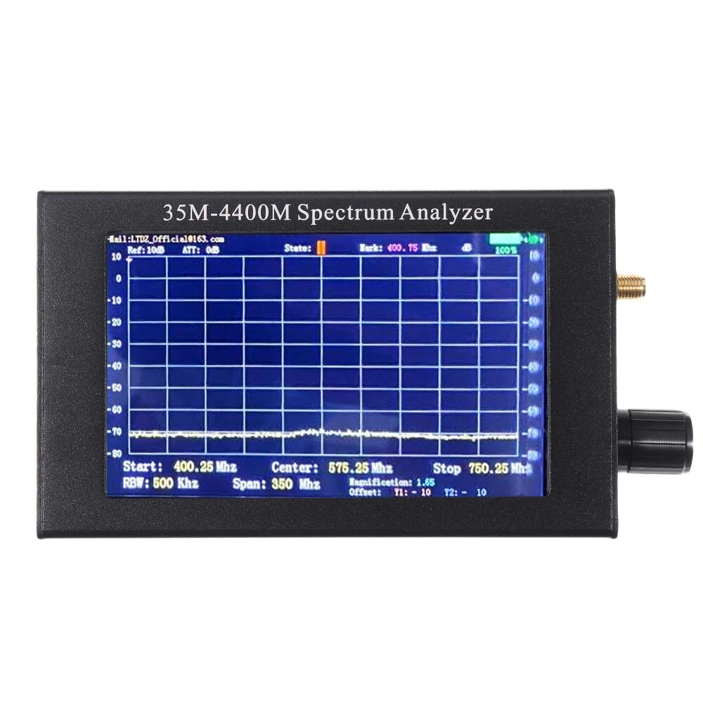 35M-4400MHZ Analyseur de spectre portable antenne Analyseur analyseur de réseau vectoriel avec 4,3 écran d/'affichage