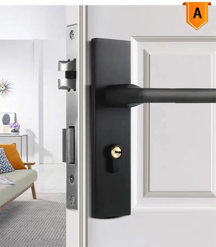 Interior Door Lock For Wooden Room Door Black Interior Door Lock With