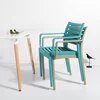 wholesale strong colored plastic arm seat chair stack