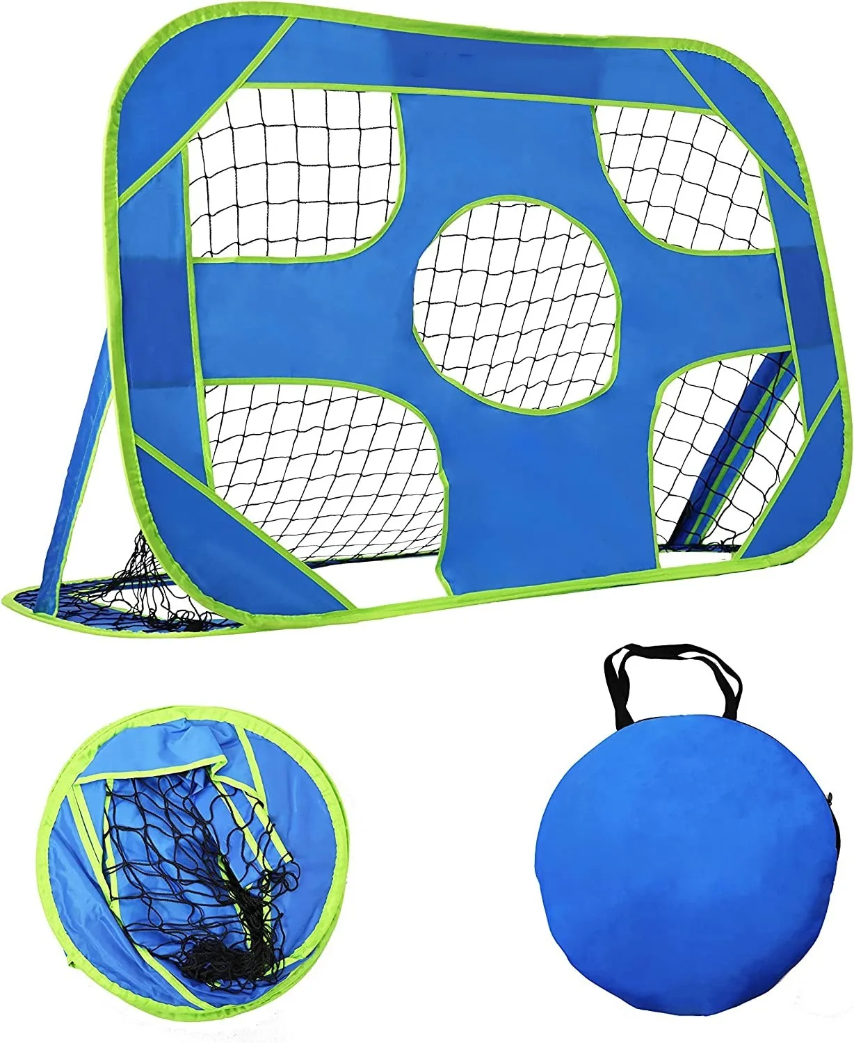Portable Football Training Net 2 In 1 Pop Up Football Goal Foldable