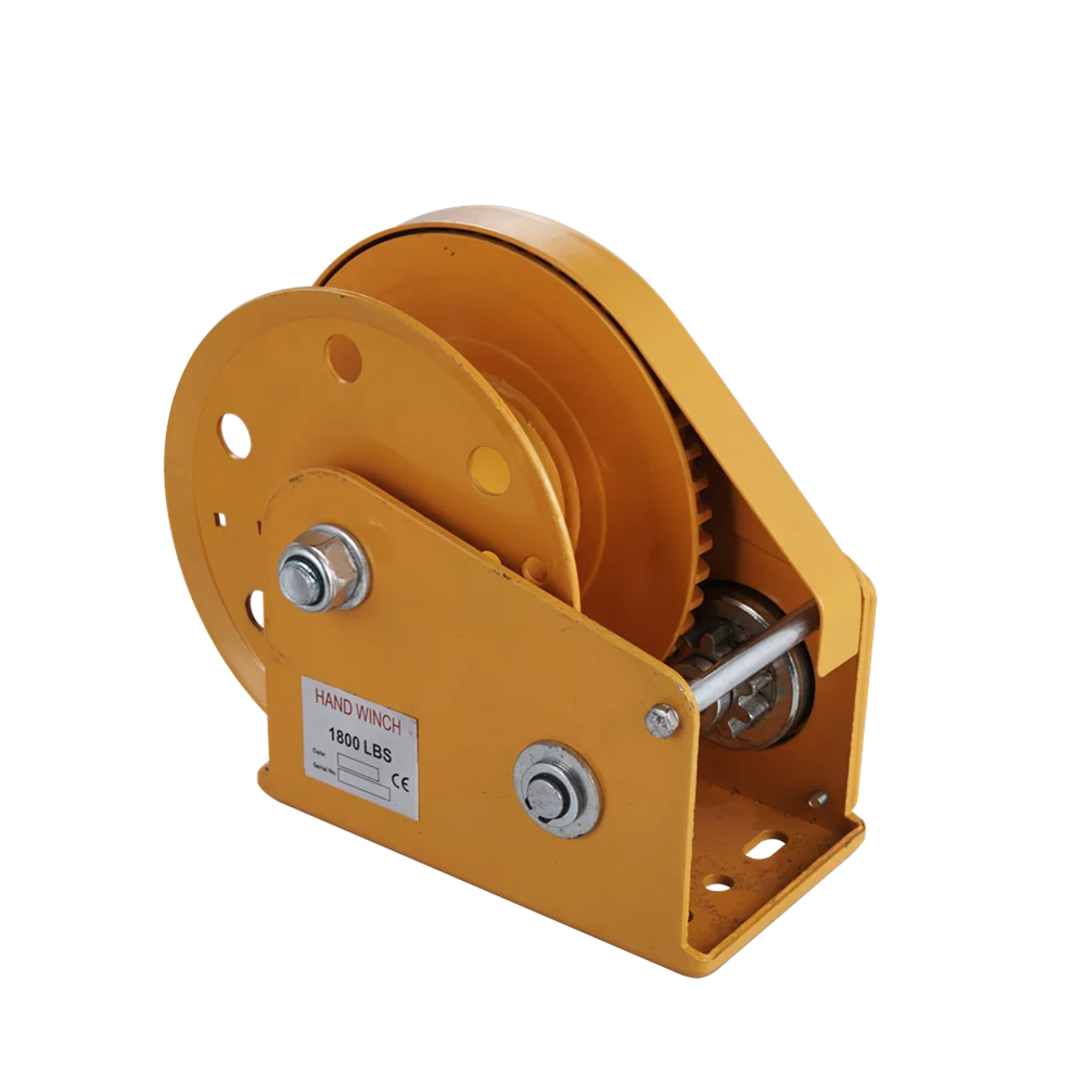 High Power Lift Brake Hand Winch Portable Small Boat Winch Rope Self