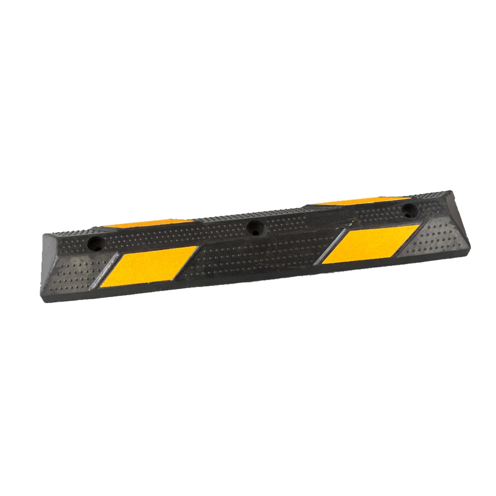 SC-WS03A  900mm  yellow black speed humps car wheel stop  for  Roadway saftey