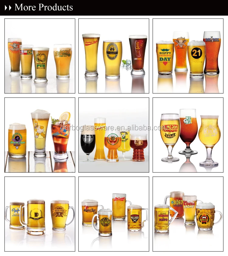 Wholesale 12oz Beer Can Shaped Glass Printed Pint Custom Craft Shaped