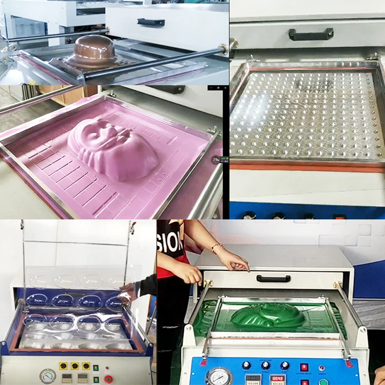 Hot Sell Semi Automatic Small Desktop Szb4060b Vacuum Forming Machine
