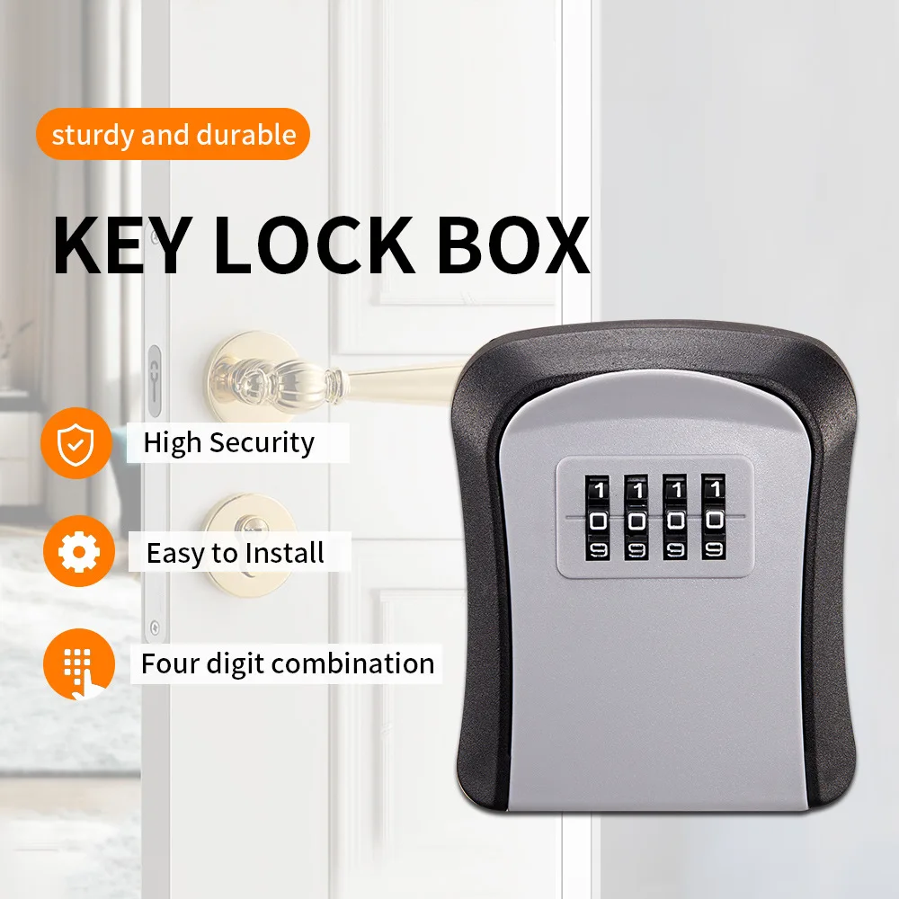 Pass Key Transparent Box Small Plastic Password Key Box Cat Eye Lock Home Decoration Security ...