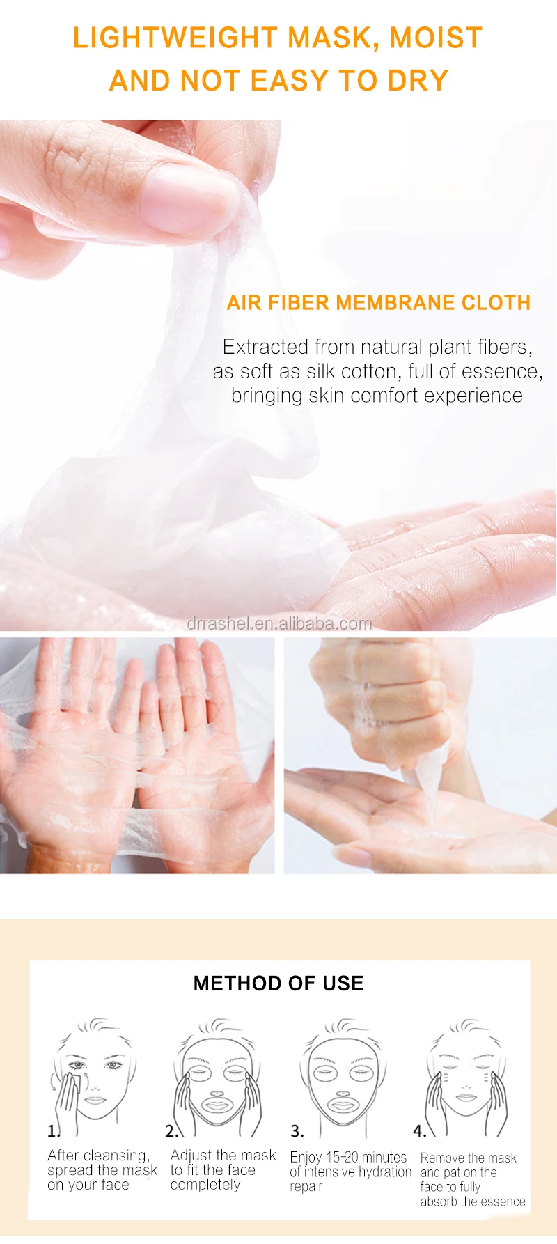 DR.RASHEL VITAMIN C BRIGHTENING AND ANTI AGING SILK MASK VC 28G*5PCS