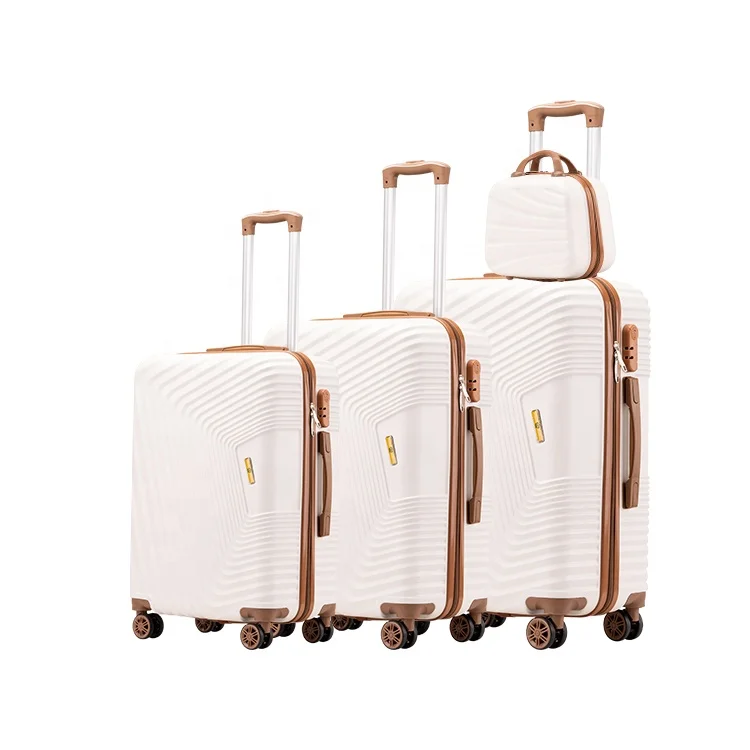 
Promotional Selected OEM/ODM ABS PC Carry-on Airplane Travel 3 piece Trolley Suitcase Luggage Set 