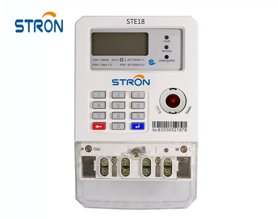 Stron Sts Compliant Single Phase Prepaid Energy Meter Buy Pay As You