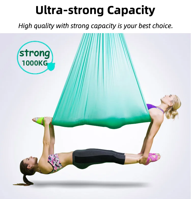 LangChi  Flying Antigravity Inversion Aerial Yoga Hammock / Swing / Trapeze / Sling Aerial Yoga Silk Fabric