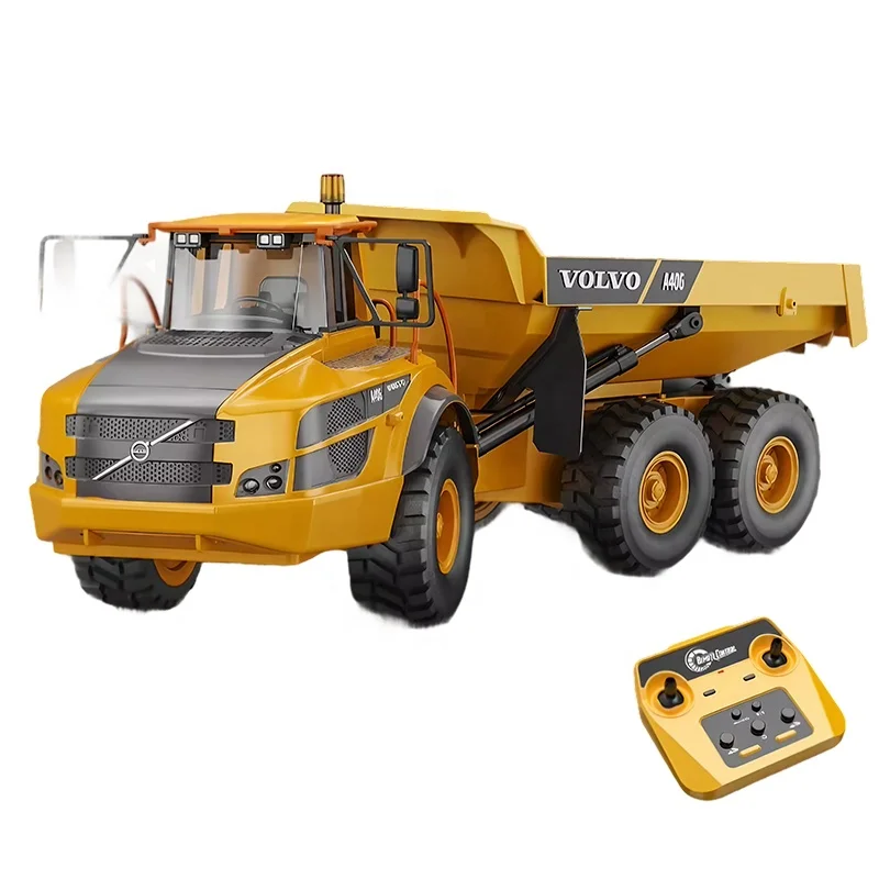 Double E 1:20 Scale RC Volvo A40G - Durable Radio Control Dump Truck