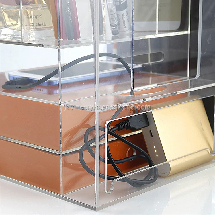 Acrylic Office Stationery Organizer Stapler