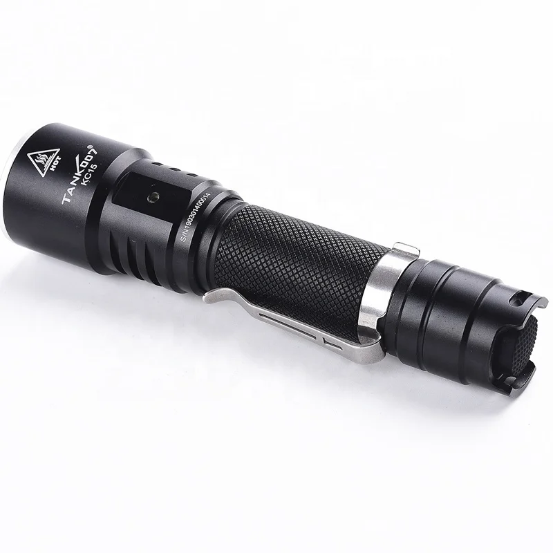 Tank007 high focus multifunction swat edc flashlight power bank with torch light bulk torches fast track flashlights