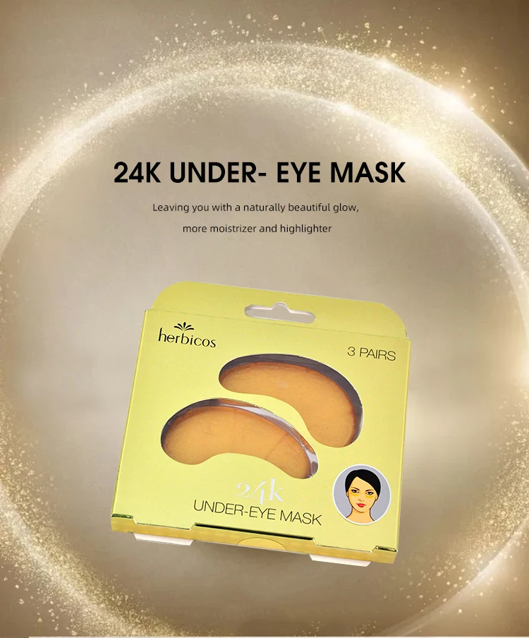 24k Gold Collagen Moisturizing Undereye Mask Eye Mask For Dark Circles