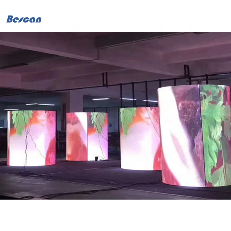 Ready To Ship Stage Rental LED Screen P4.81 P3.91 Curved LED Video Panel Display Flexible Pantalla LED Exterior Interior