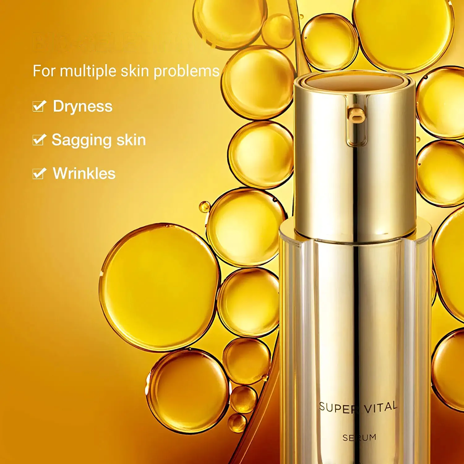 Squalane And Hyaluronic Face Serum Super Vital Serum Anti Aging Serum For Wrinkles Lifting 7408