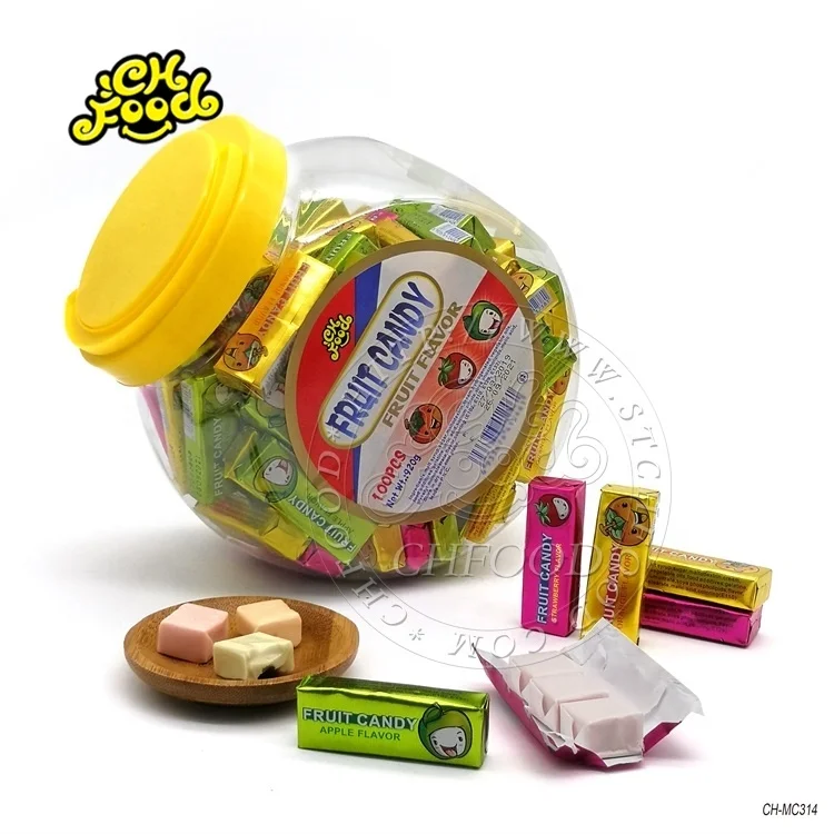 Crispy Coated Chocolate Flavor Stone Shape Chewy Milk Candy